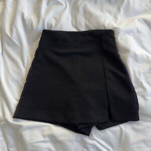 Zara Black Slit Skort Size XS